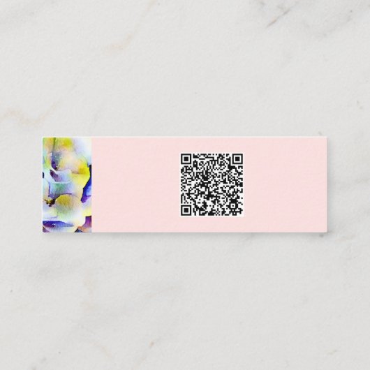 ピクセルよくはしゃぐデザイン名刺 スキニー名刺 (裏面)