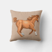 ピクセルアラビアの馬の枕 クッション (裏面)