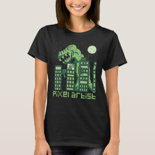 ピクセルアーティストモンスタースタイルレトロコンピュータゲーム2 Tシャツ