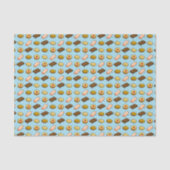 ピクセルアートおいしいクッキービスケットパターン 薄葉紙 (正面)