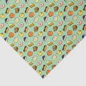 ピクセルアートおいしいケーキのパティセリーパターン 薄葉紙 (詳細)