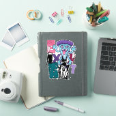 ピクセルアートとブルーモンスター シール (iPadカバー)