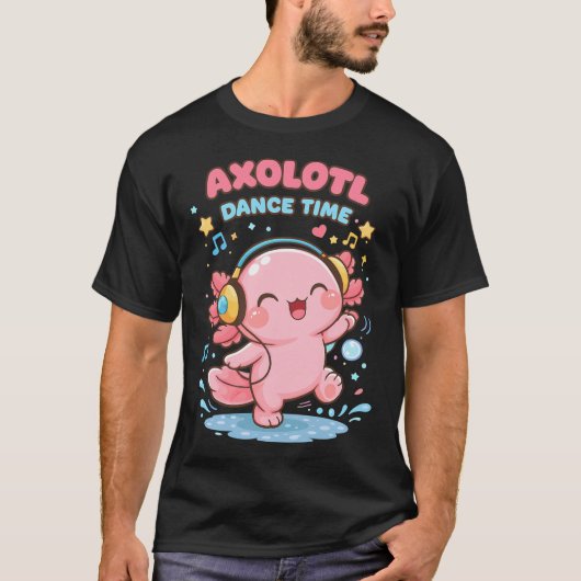 ピクセルアートのサメ Tシャツ (正面)