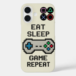 ピクセルアートのビデオゲームカバーがデザインされたゲーミングiPhoneケース iPhone 16ケース