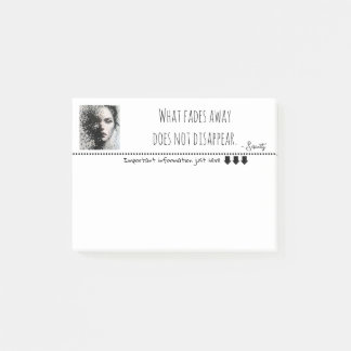 ピクセルアートの白黒ポートレート ポストイット