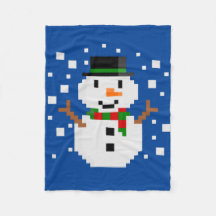 ピクセルアートの雪だるま
