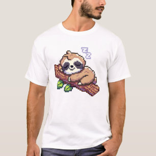 ピクセルアートキュートスロッスデザイン Tシャツ