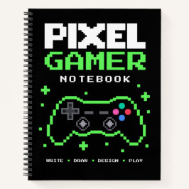 ピクセルアートゲーマーズノート – 書く・描く・デザイン・遊ぶ ノートブック