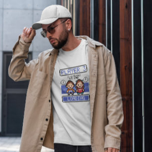 ピクセルアートゲームキャラクター Tシャツ