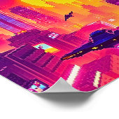 ピクセルアートサイバーシティ ポスター (角)