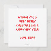 ピクセルアートサンタ食べーのクッキー シーズンカード (裏面)