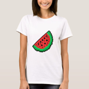ピクセルアートスイカ部分 Tシャツ