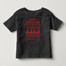ピクセルアートスタイル メリークリスマスTシャツ