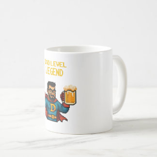 ピクセルアートスーパーヒーローパパマグカップ、父の日の贈り物 コーヒーマグカップ