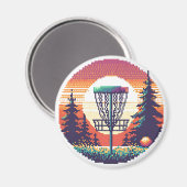 ピクセルアートディスクゴルフコース マグネット (正面/裏面)