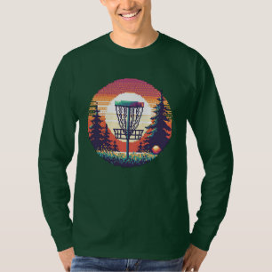 ピクセルアートディスクゴルフコース Tシャツ