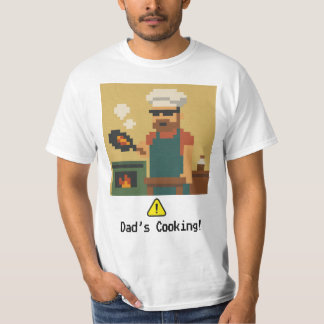 ピクセルアートパパの料理 Tシャツ