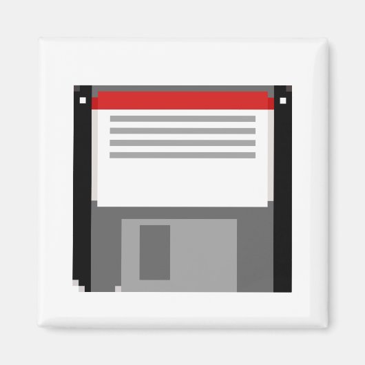 ピクセルアートフロッピーディスク マグネット (正面)