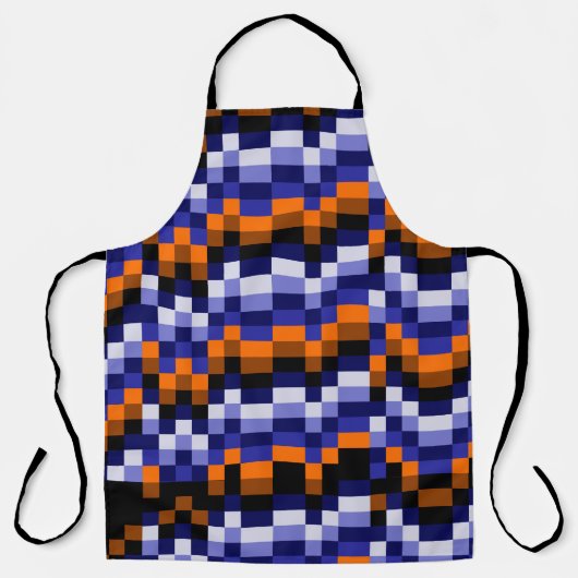 ピクセルアートポップ・アートの料理エプロン エプロン (正面)