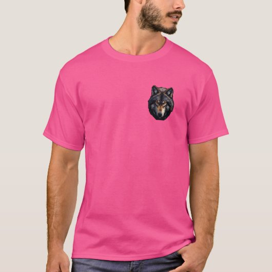 ピクセルアートラバー – ウルフパパママ Tシャツ (正面)