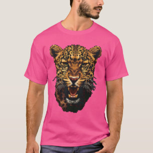 ピクセルアートラバー – ヒョウパパママ Tシャツ