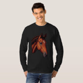ピクセルアートラバー – 馬のパパママ Tシャツ (正面フル)
