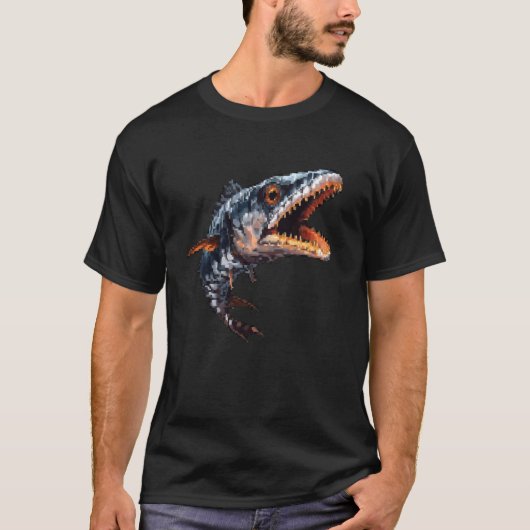 ピクセルアートラバー – Barracudaパパママ Tシャツ (正面)