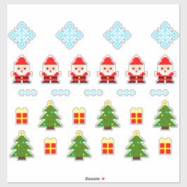 ピクセルアート クリスマスセット ステッカー 2 シール