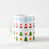 ピクセルアート クリスマス コーヒーマグカップ (正面左)