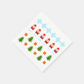ピクセルアート クリスマス スタンダードカクテルナプキン (角)