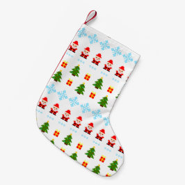 ピクセルアート クリスマス スモールクリスマスストッキング