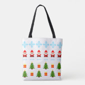 ピクセルアート クリスマス トートバッグ (裏面)
