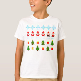 ピクセルアート クリスマス Tシャツ