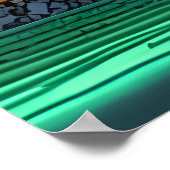 ピクセルアート、ジャパネズタウン | AIアートポスター ポスター (角)