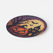 ピクセルアート ハロウィン 紙皿 (アングル)