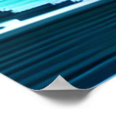 ピクセルアート、海に出荷 | AIアートポスター ポスター (角)