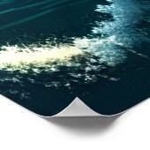 ピクセルアート、海の岩の上の城 | AI Art ポスター (角)