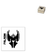 ピクセルアートD&Dクラスアイコンパラディン ラバースタンプ (押印)