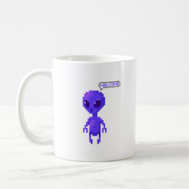 ピクセルエイリアン ウェルカムゲーマー コーヒーマグカップ