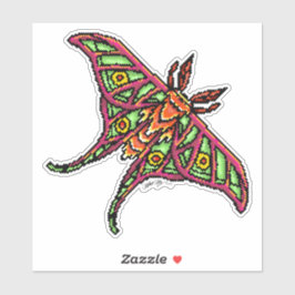 ピクセルカラフルルナガ シール