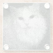 ピクセルキャットガラスコースター ガラスコースター (裏面)