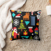 ピクセルクリスマス クッション (ブランケット)