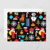 ピクセルクリスマス シーズンポストカード (正面/裏面)