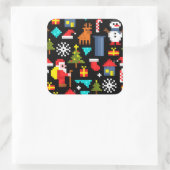 ピクセルクリスマス スクエアシール (バッグ)