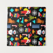 ピクセルクリスマス タペストリー (正面(横))