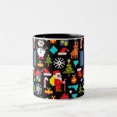 ピクセルクリスマス ツートーンマグカップ (中央)