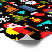 ピクセルクリスマス ポスター (角)