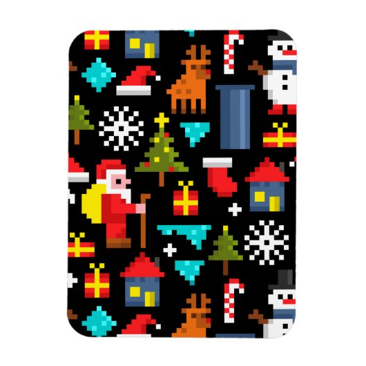 ピクセルクリスマス マグネット (縦)