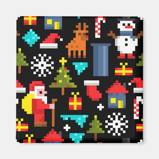 ピクセルクリスマス マグネット (正面)