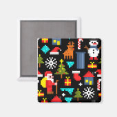 ピクセルクリスマス マグネット (正面/裏面)